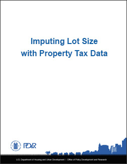 Imputing Lot Size with Property Tax Data