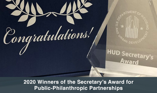 2020 winners of the Secretary’s Award for Public-Philanthropic Partnerships