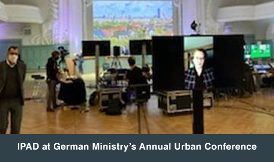 IPAD at German Ministry’s Annual Urban Conference