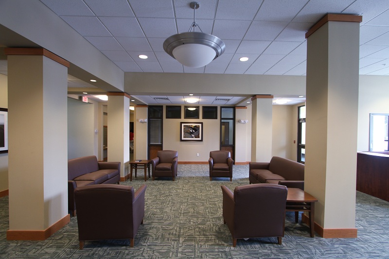 Community rooms within Veterans Manor encourage social interaction.