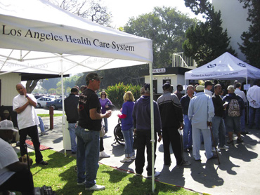 Twelve homeless veterans received HUD-VASH vouchers at this day long housing fair in the Greater Los Angeles area.