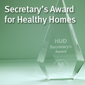Image of a HUD Secretary’s Award with the title of the award superimposed.