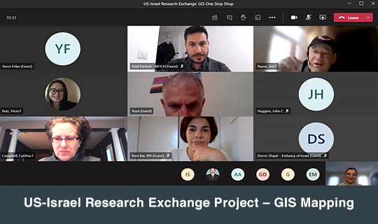 US-Israel Research Exchange Project – GIS Mapping