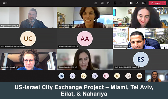 US-Israel City Exchange Project – Miami, Tel Aviv, Eilat, & Nahariya