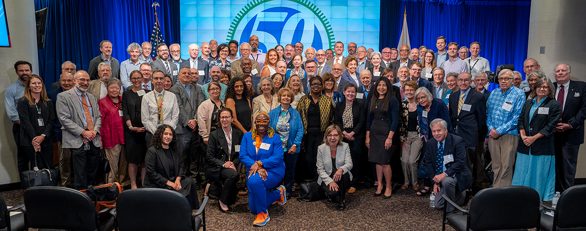 PD&R alumni and current staff gathered to celebrate PD&R's 50th anniversary.