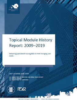 Topical Module History Report: 2009 - 2019