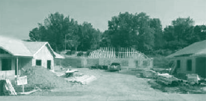 A picture of The Sapling Grove Apartments, where occupancy is planned for July 2008.