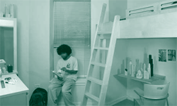 A picture of a participant in his room at the La Casa Norte Solid Ground Supportive Housing Program. Photo credit: Courtesy of La Casa Norte.