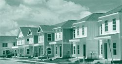 A picture of new construction in a metropolitan area, where nearly two-thirds of the affordable housing produced by LIHTCs is built.