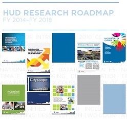 Image of the Research Roadmap cover showing various PD&R publications.