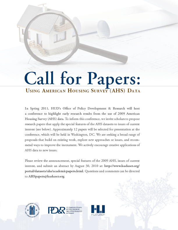 AHS: Call for Papers