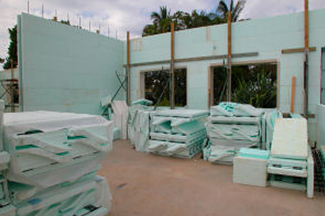 Insulated concrete forms maintain structural integrity and provide energy efficiency.