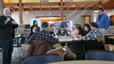 Image of Pokagon Band elders participate in housing design charrette.