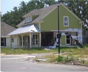Example of property in poor condition.