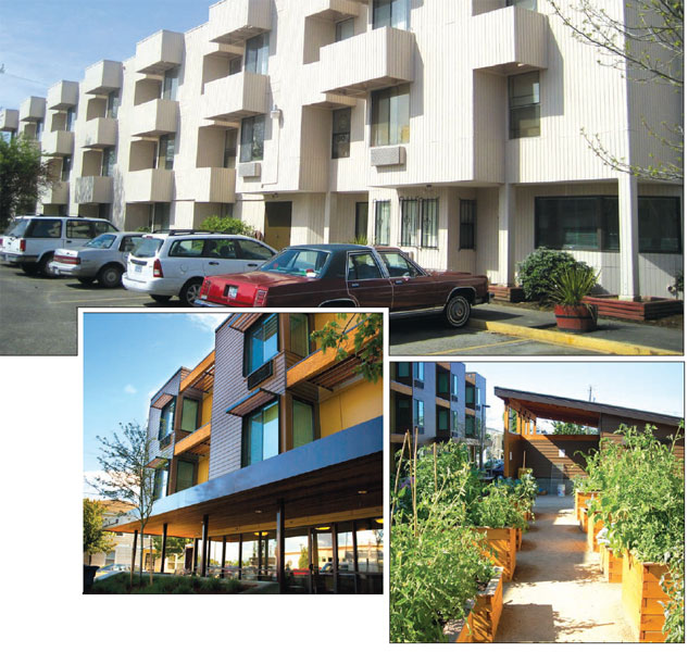 Before (top) and after pictures of Walnut Park illustrate the result of NOAH’s financing and technical assistance that helps preserve and build affordable housing for low- and moderate-income families, seniors, and special needs residents.
Farmworker Housing Development Corporation
