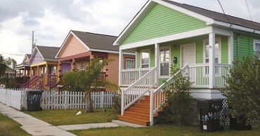 The Musicians’ Village in the Upper Ninth Ward of New Orleans is part of the post-Katrina rebuilding effort that provides homes for musicians and other low-income families who were displaced by the disaster, while preserving the local culture. 