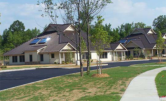 Sunrise Acres Phase 2 Quadplexes. Photo courtesy of the Akwesasne Housing Authority.