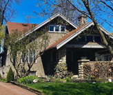 The front of the Robert W. Ingersoll House.