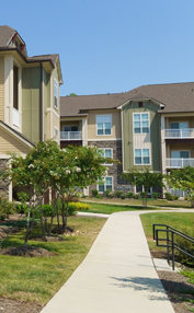 Image of a row of air-sealed townhomes