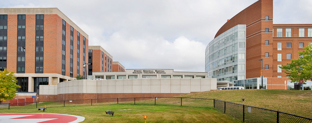 Photograph of the University of Rochester Medical Center’s Golisano Children’s Hospital.