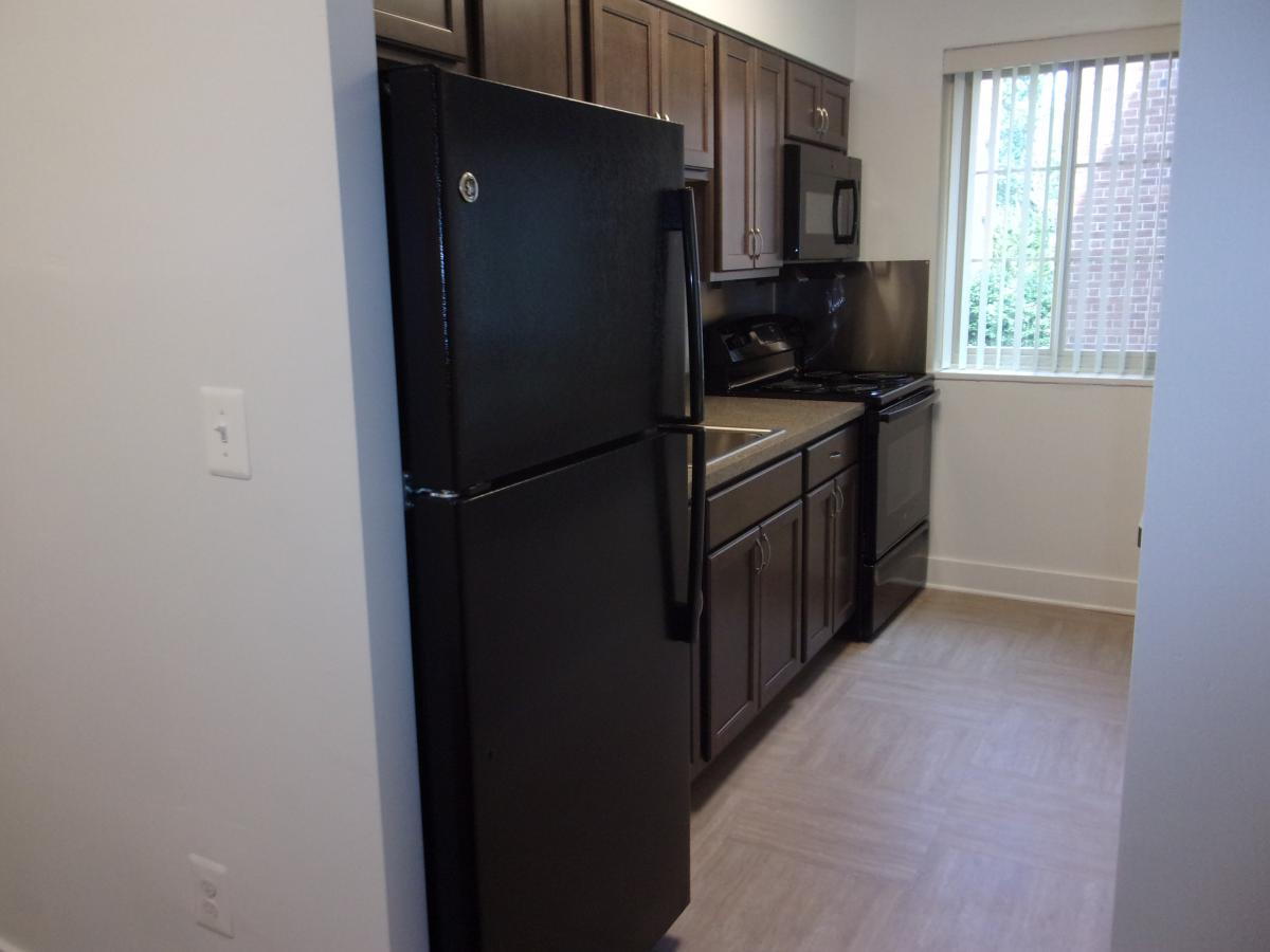 A newly-renovated kitchen featuring new ENERGY STAR® appliances.