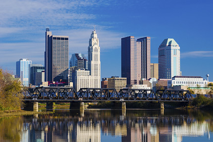 Photograph of the Columbus, Ohio skyline.