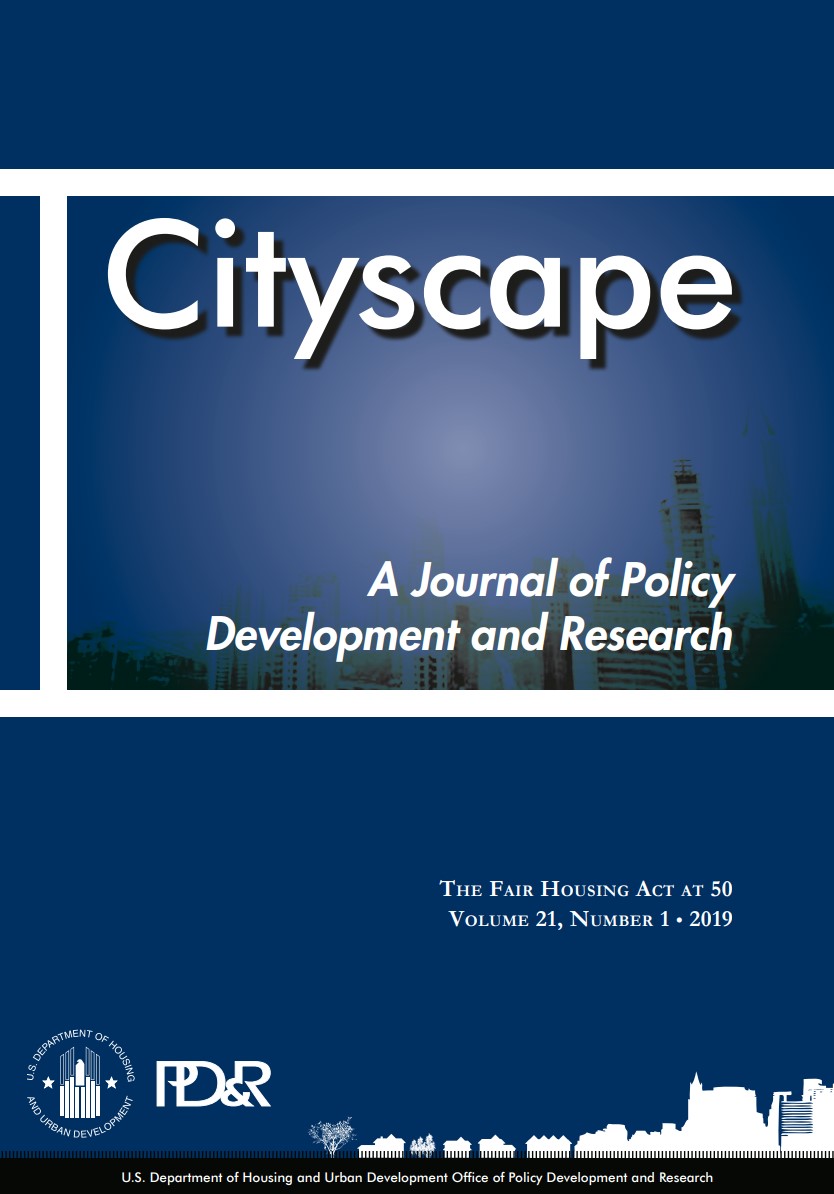 Cover of Cityscape Volume 21, Number 1: The Fair Housing Act at 50