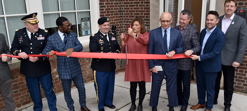 Ribbon cutting for Public School 75. Photo Credit: Western New York Veterans Housing Coalition, Inc.