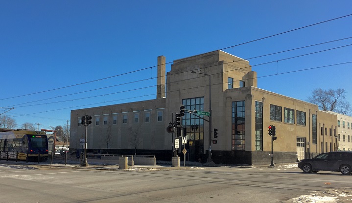 Photograph of the Western U Plaza development at the corner of Western Avenue and University Avenue in St. Paul.