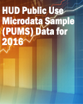 HUD Public Use Microdata Sample (PUMS) Data for 2016