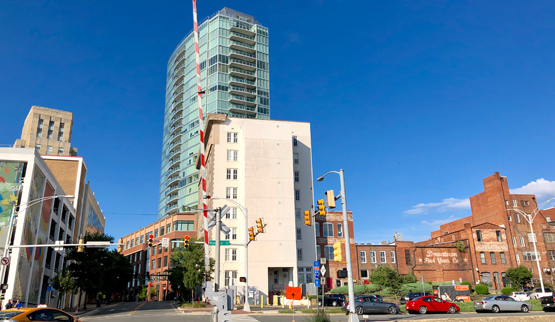 Photograph of buildings in Durham City Center Durham.