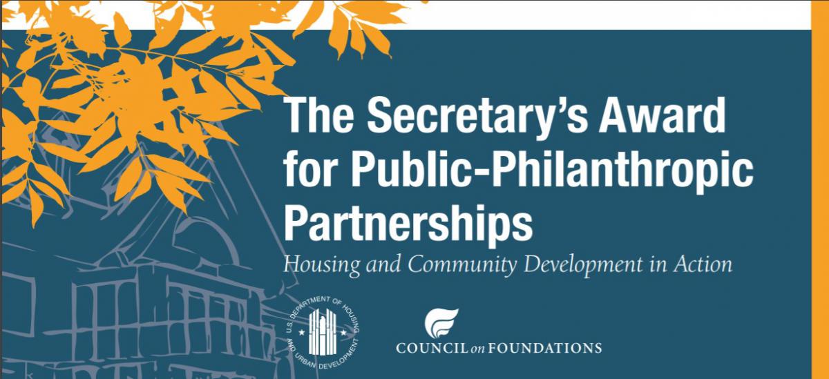 The 2019 Secretary's Award for Public-Philanthropic Partnerships