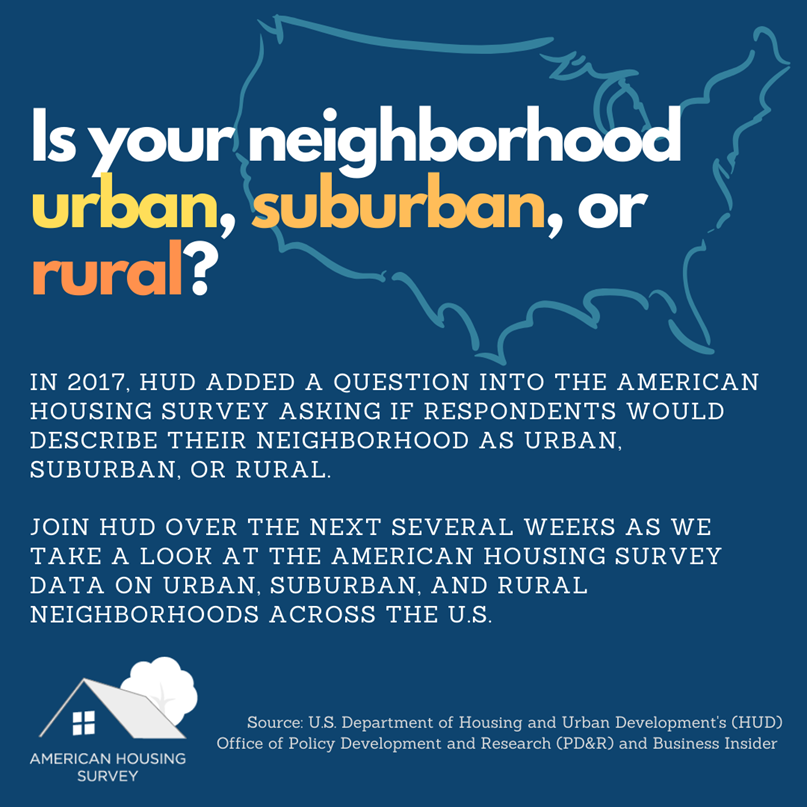 Is your neighborhood urban, suburban or rural
