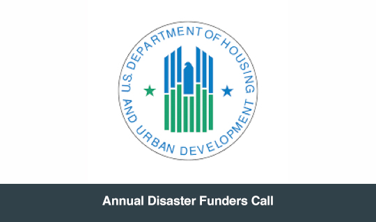 Annual Disaster Funders Call