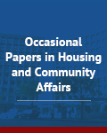 Occasional Papers in Housing and Community Affairs (1979)