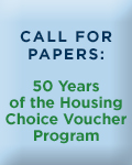 Call For Papers: Fifty Years of the Housing Choice Voucher Program