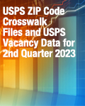 USPS ZIP Code Crosswalk Files and USPS Vacancy Data for 2nd Quarter 2023