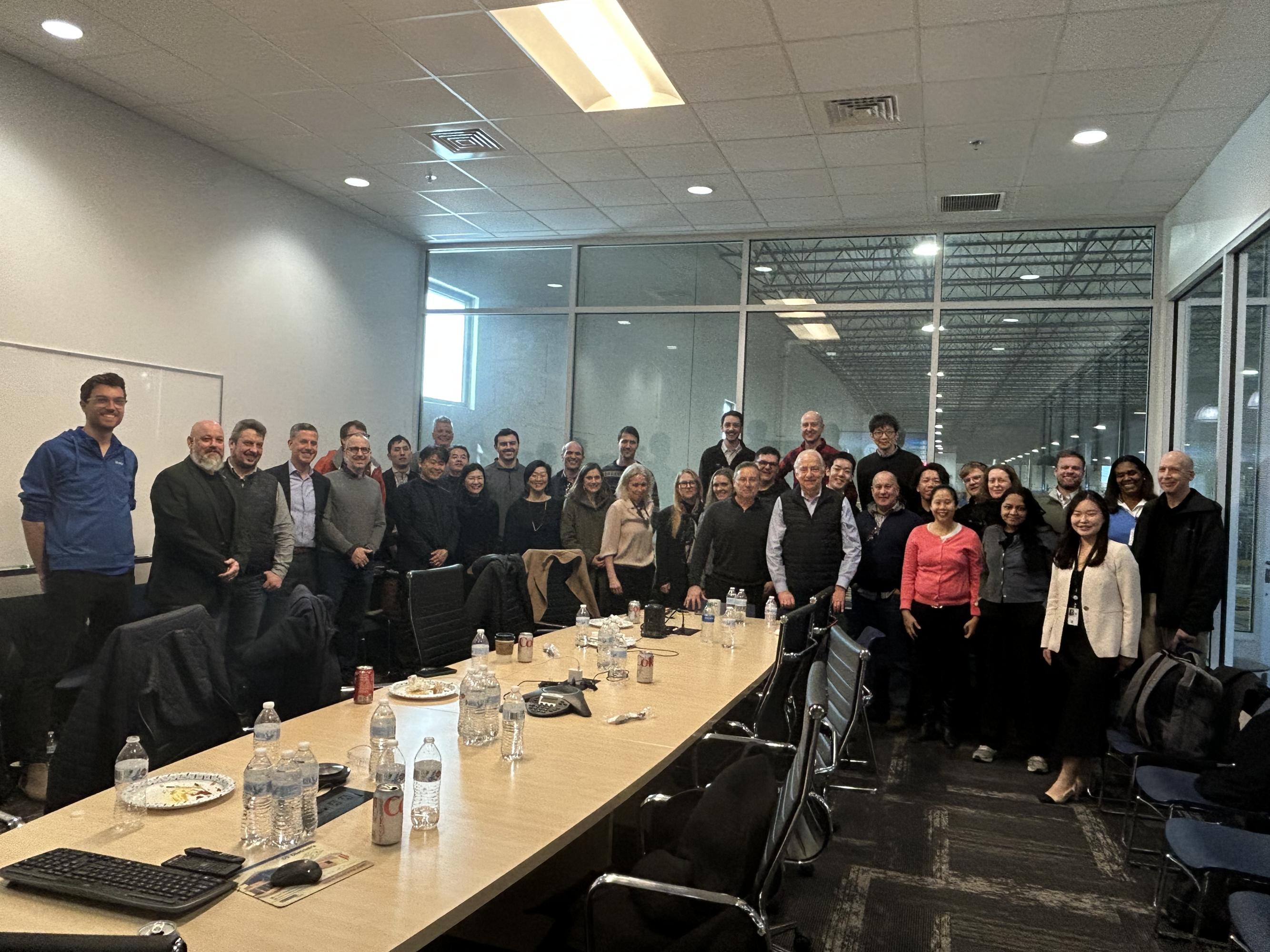 Group picture of the MOD-X team, the HUD team, delegation from UK, Ireland, Sweden, and Japan, and the Blueprint team.