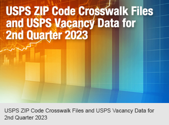 USPS ZIP Code Crosswalk Files and USPS Vacancy Data for 2nd Quarter 2023