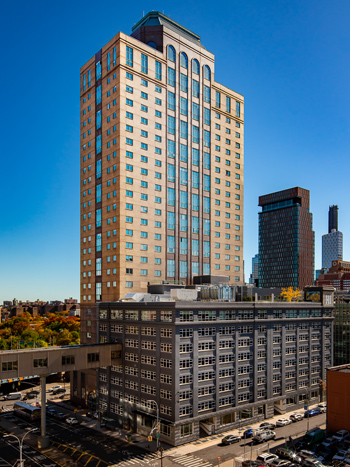 A 30-story apartment building in downtown Brooklyn.