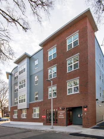 Exterior image of a 4-story apartment building.