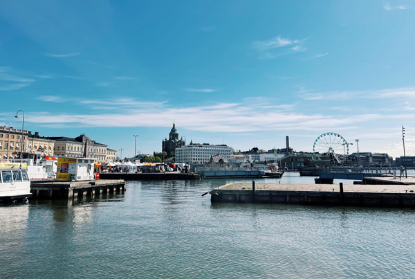 Helsinki harbour in Finland.