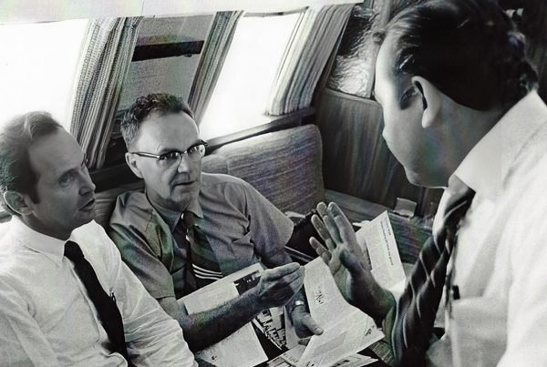 Harry Finger (left), Carl Coan Sr. (middle), and Art Rosfeld (right).