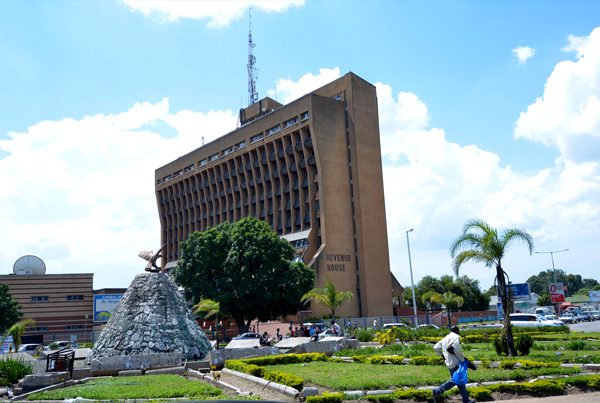 Square Revenue House in Lusaka, Zambia.