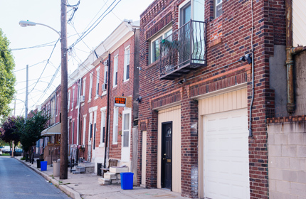 A row of houses.