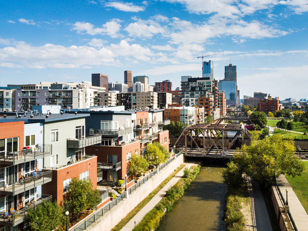 Skyline of Denver, Colorado.