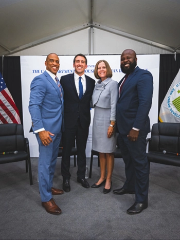 (From left to right) Scott Turner; Alfonso Costa, Jr.; Jill Homan; and Ja'Ron Smith.