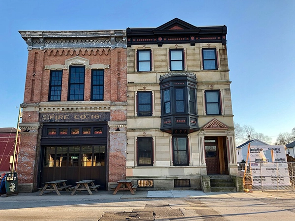 Front of the old Station 16 Cincinnati fire department building.