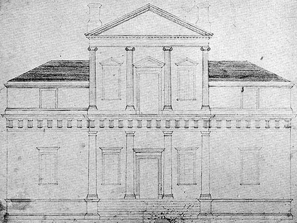 An early sketch of Monticello.