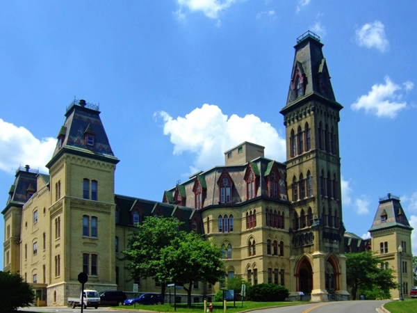 Exterior of the National Soldiers Home in Milwaukee, Wisconsin.